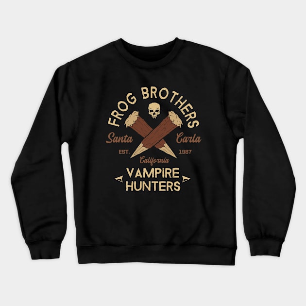 Frog Brothers - Vampire Hunters Crewneck Sweatshirt by SunsetSurf